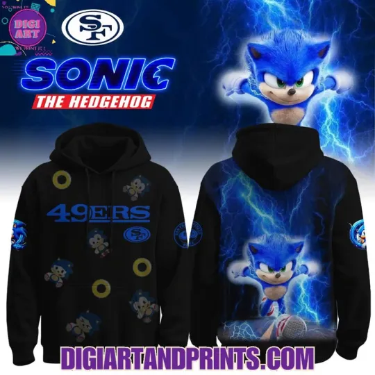 Sonic The Hedgehog 2025 x 49ers Hoodie