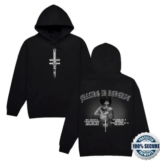 Falling In Reverse 2025 Tour Merch Daggers Two Sides Hoodie