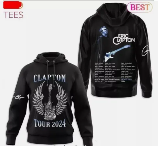 Eric Clapton Tour Signature Design Hoodie 3D