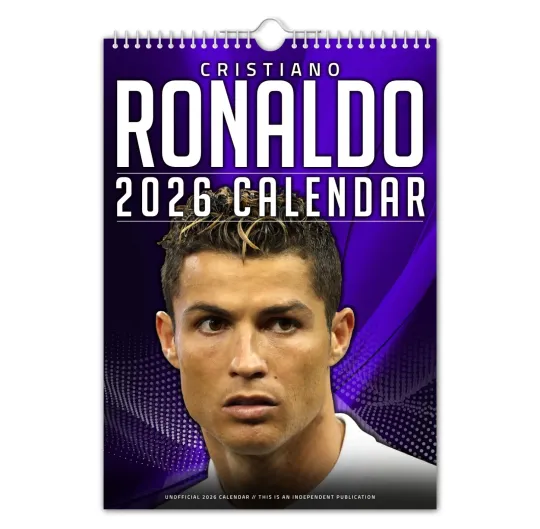 2026 Wall Calendar Cristiano Ronaldo Football Sports CR7