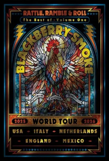Blackberry Smoke 2025-2026 World Tour Poster Vertical Matte