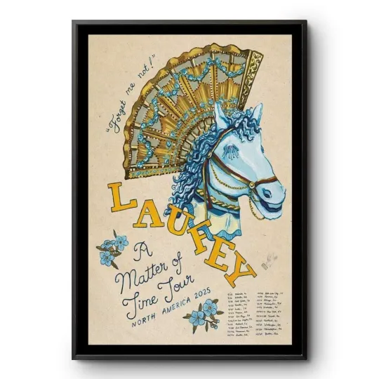 Laufey A Matter of Time Tour 2025 Poster North America Vertical Print