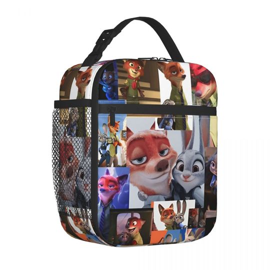 Zootopia Insulated Lunch Bag, Judy Nick Wilde Lunch Bag, Birthday Gift, Back to School Gift