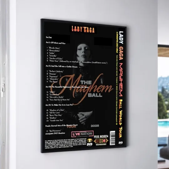 Ld Ga Mayhem Ball Tour 2025 Vertical Poster