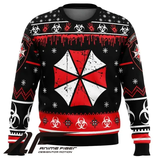 Resident Evil Umbrella Co. Christmas Ugly Sweater