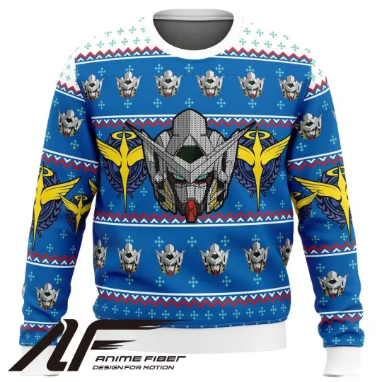 Gundam Helmet Christmas Ugly Sweater