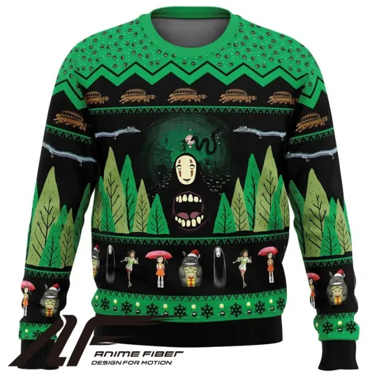Studio Ghibli Spirited Away Christmas Ugly Sweater