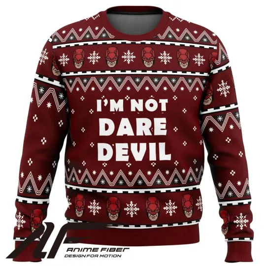 Marvel I'm Not Daredevil Christmas Ugly Sweater