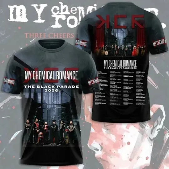 My Chemical Romance The Black Parade Tour 2026 3D Shirt