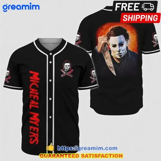 Michael Myers Halloween Horror Baseball Jersey