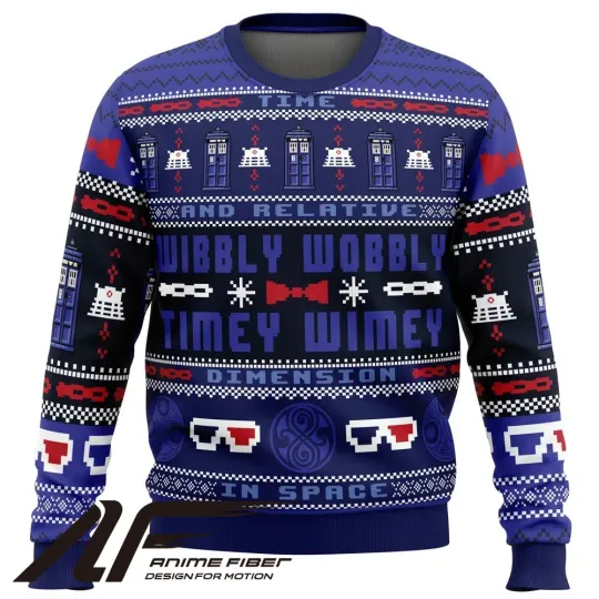 Doctor Who Timey Wimey Christmas Ugly Sweater