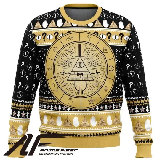 Gravity Falls Bill Cipher Christmas Ugly Sweater