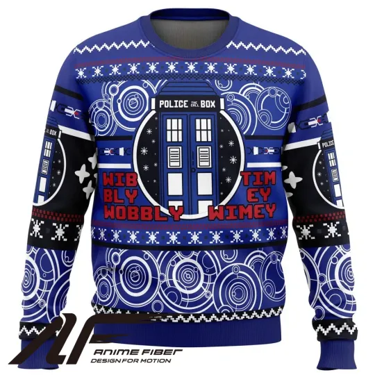 Doctor Who Through Time and Space Christmas Ugly Sweater