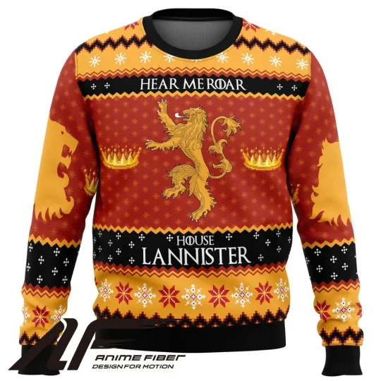 Game of Thrones House Lannister Christmas Ugly Sweater