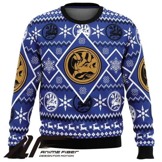 Power Rangers Blue Ranger Christmas Sweatshirt