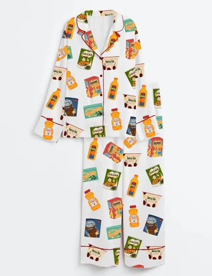 Women’s The Race Day Breakfast Club Aesthetic Food Pajama