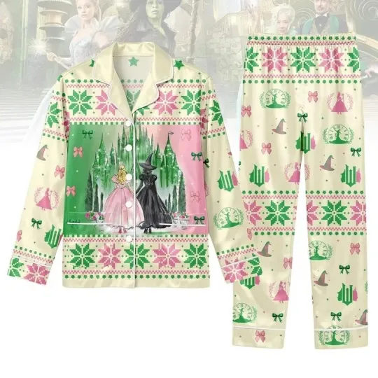 Wicked Pajama Set – Changed for Good Long Sleepwear, Musical Fan Gift