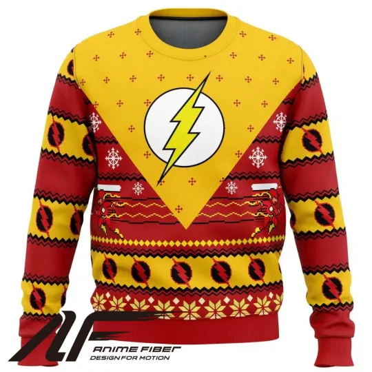 DC Comics The Flash Christmas Ugly Sweater