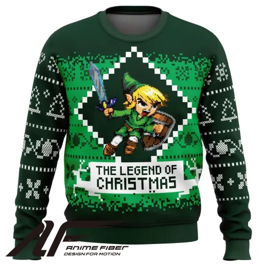 Zelda Legendary Warrior Christmas Ugly Sweater