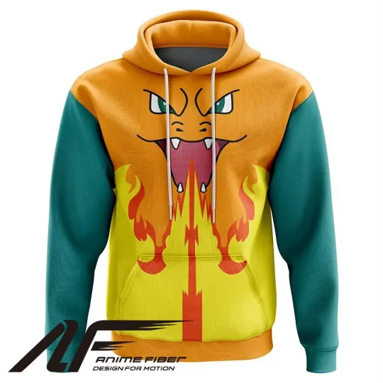 PKM Charizard 3D Hoodie