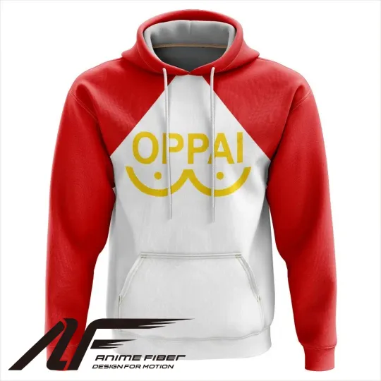 One Punch Saitama Oppai Man 3D Hoodie