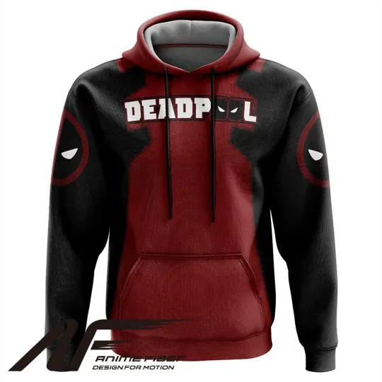 Marvel Comics Deadpool 3D Hoodie