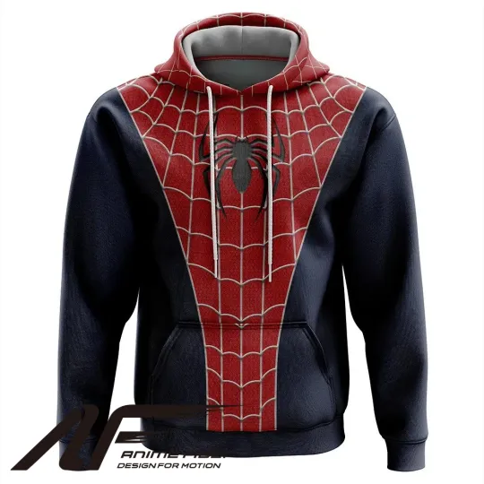 Marvel Comics Spiderman Cosplay 3D Hoodie