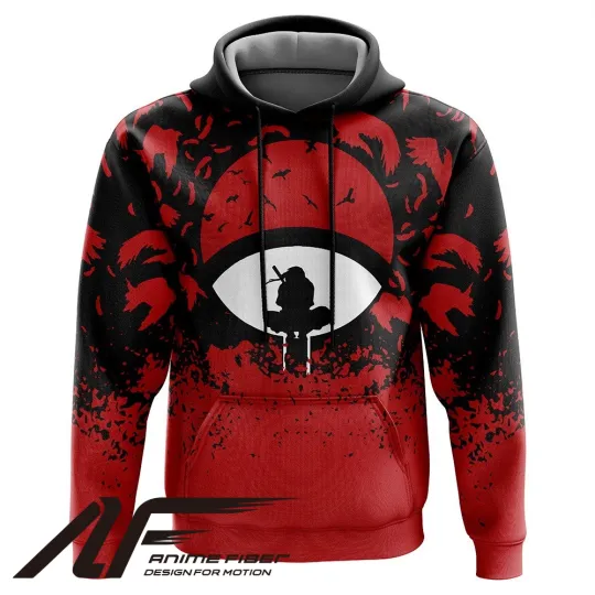 Narutoo Shippuden Uchiha Symbol Itachi 3D Hoodie