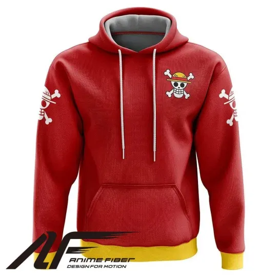 One Piece Straw Hats Luffy 3D Hoodie