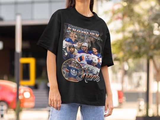 Evander Kane Shirt Vintage 90s Edmonton Oilers NHL Fan Hockey Design Retro Bootleg Gift Classic Graphic Tee Unisex T-Shirt Limited Edition