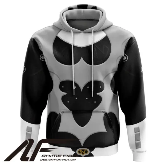 Power Rangers Silver Psycho Ranger 3D Hoodie