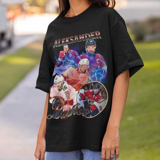 Aleksander Barkov Shirt Vintage 90s Florida Panthers NHL Hockey Design Retro Bootleg Gift Classic Graphic Tee Unisex T-Shirt Limited Edition