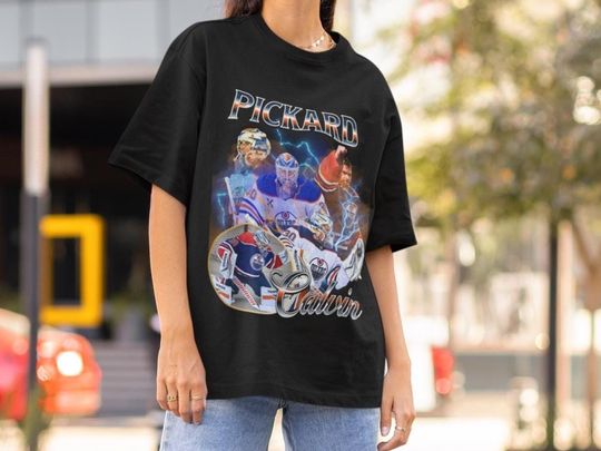 Calvin Pickard Shirt Vintage 90s Edmonton Oilers NHL Fan Hockey Design Retro Bootleg Gift Classic Graphic Tee Unisex T-Shirt Limited Edition