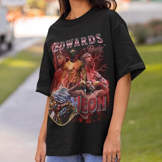 Leon Edwards 90s UFC Shirt Graphic Style ufc fighter T-Shirt kickboxing tshirt Vintage Oversized Sport Tee Retro Boxer MMA Bootleg Gift MMA
