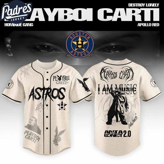 Houston Astros x Playboi Carti Antagonist Tour 2025 Baseball Jersey