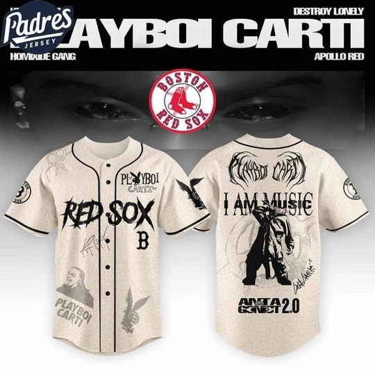 Boston Red Sox x Playboi Carti Antagonist Tour 2025 Baseball Jersey