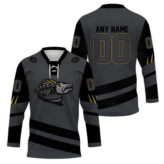 Toledo Walleye Personalized 2025/26 Bonefish Lace Hockey Shirt