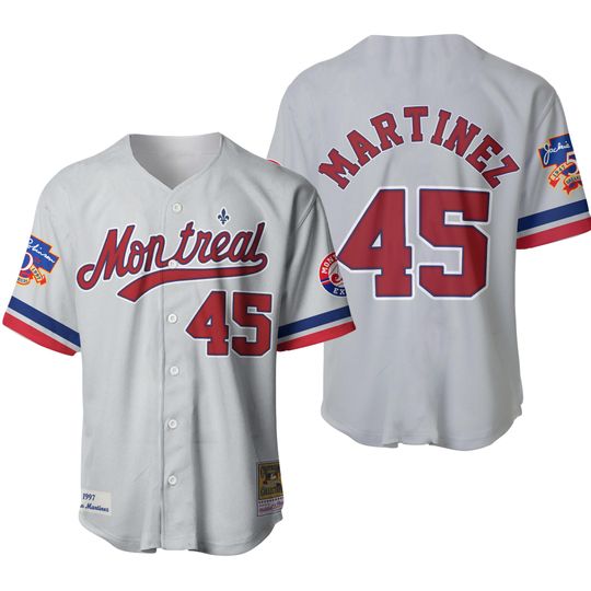 Montreal Baseball Team Expos #45 Baseball Jersey