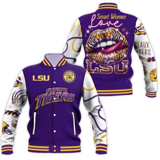 LSU Tigers Smart Women Baseball Jacket