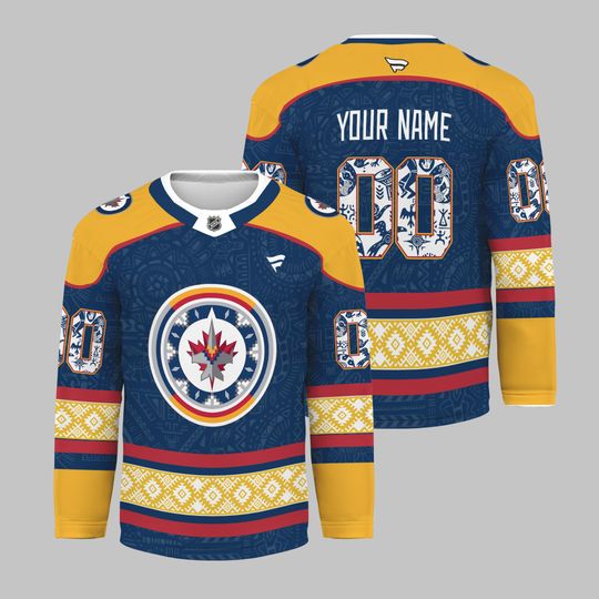 Winnipeg Jets Indigenous 2025 Hockey Shirt Men's Reprint