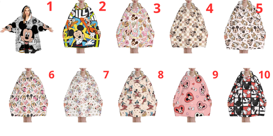 Mickey Mouse Cartoon Wearable Blanket Hoodie