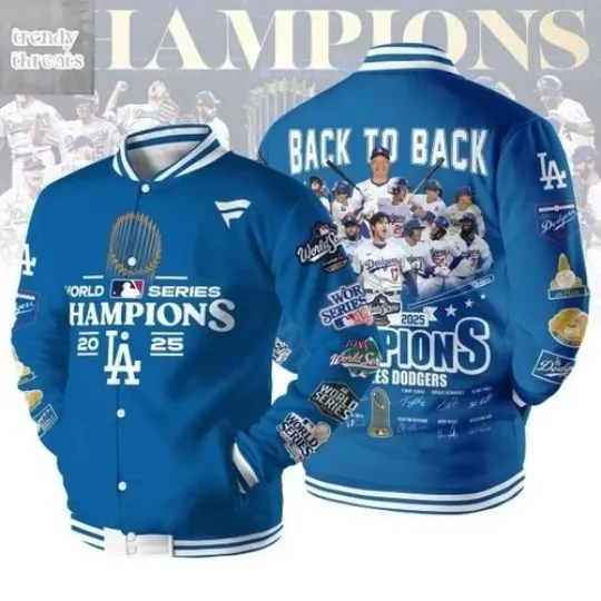 Dodgers Back To Back World Series Baseball Jacket