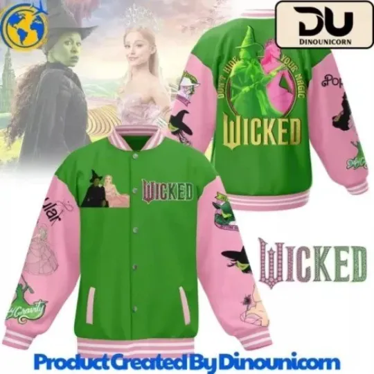 Wicked Baseball Jacket, Best gift, Fan gift