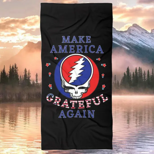 Grateful Dead Beach Towel Skull Bolt