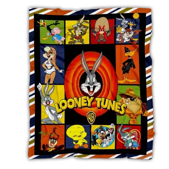 Looney Tunes Blanket, Looney Tunes Cartoons TV Series Fleece Blanket