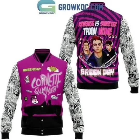 GreenDay Revenge Is Sweeter Than Wine Baseball Jacket