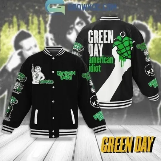 Green Presents American Idiot Baseball Jacket