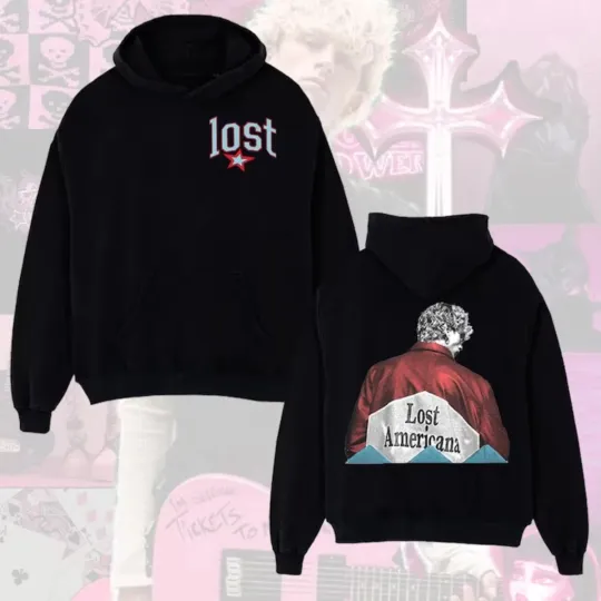 MGK Lost Americana Tour Shirt, Wiz Khalifa 2025 2026 Tour Dates Hoodie
