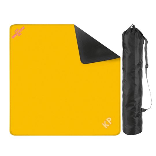 Dark Yellow Mahjong Mat: Personalized Preppy Style with Storage Bag