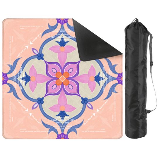 Mahjong Game Mat with Tips, Preppy Style, Mahjong Gift, Mahjong Mat with Instructions